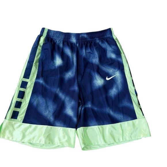 Nike Big Kids Boys Dri-FIT Elite 23 Basketball Shorts Blue/Green XL 13-15 NWT - Picture 2 of 6